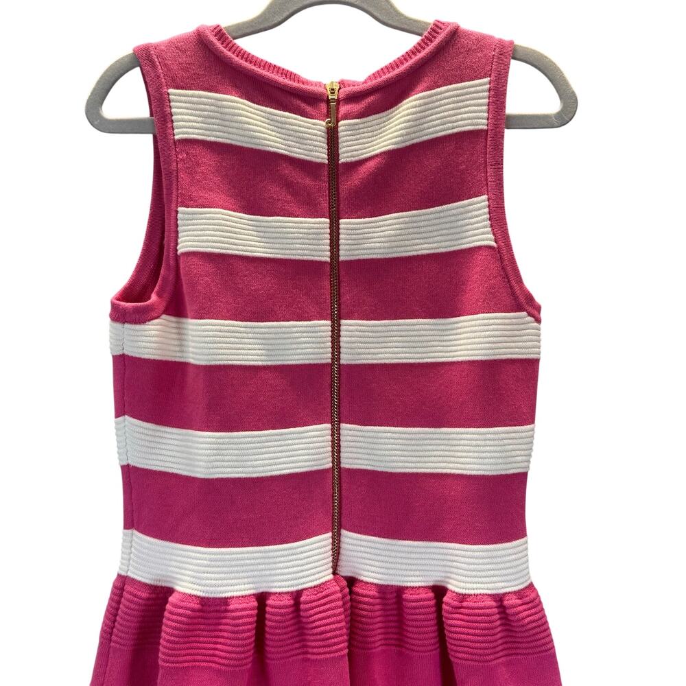 Juicy Couture Bright Pink and White Striped Drop Waist Dress Girls XL - Picture 8 of 8